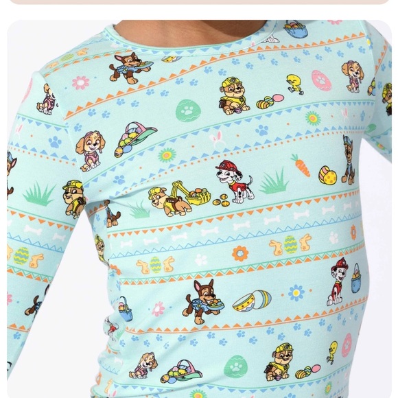 Bellabu Bear Paw Patrol Easter Bamboo Pajamas Size 6Y - Picture 2 of 5
